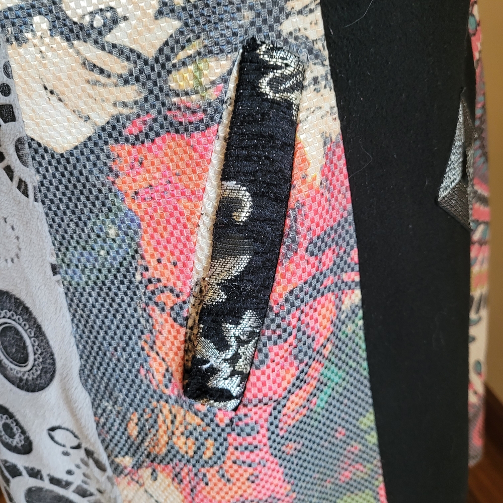 Adore Multicolor Patchwork Coat - Picture 5 of 10